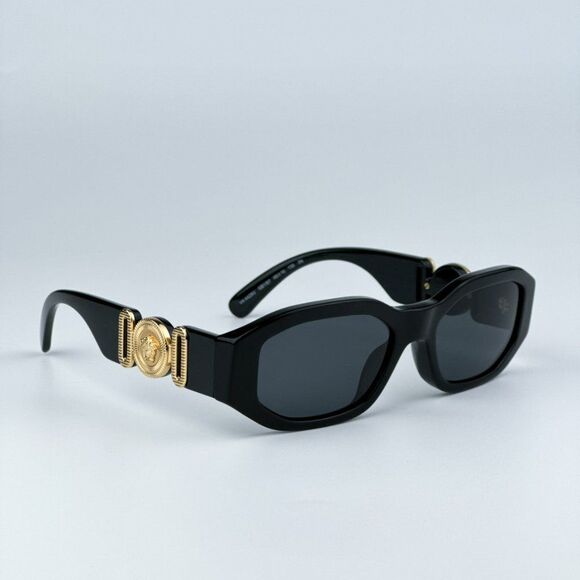 NEW Versace KIDS VK4429U GB1/87 Black Dark Grey Gold Rectangle Kids Sunglasses - Picture 9 of 12